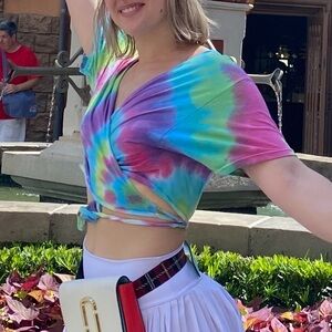 Urban Renewal Tie Wrap Crop Top